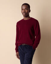 Brooks Brothers Pull Col Rond Bordeaux
