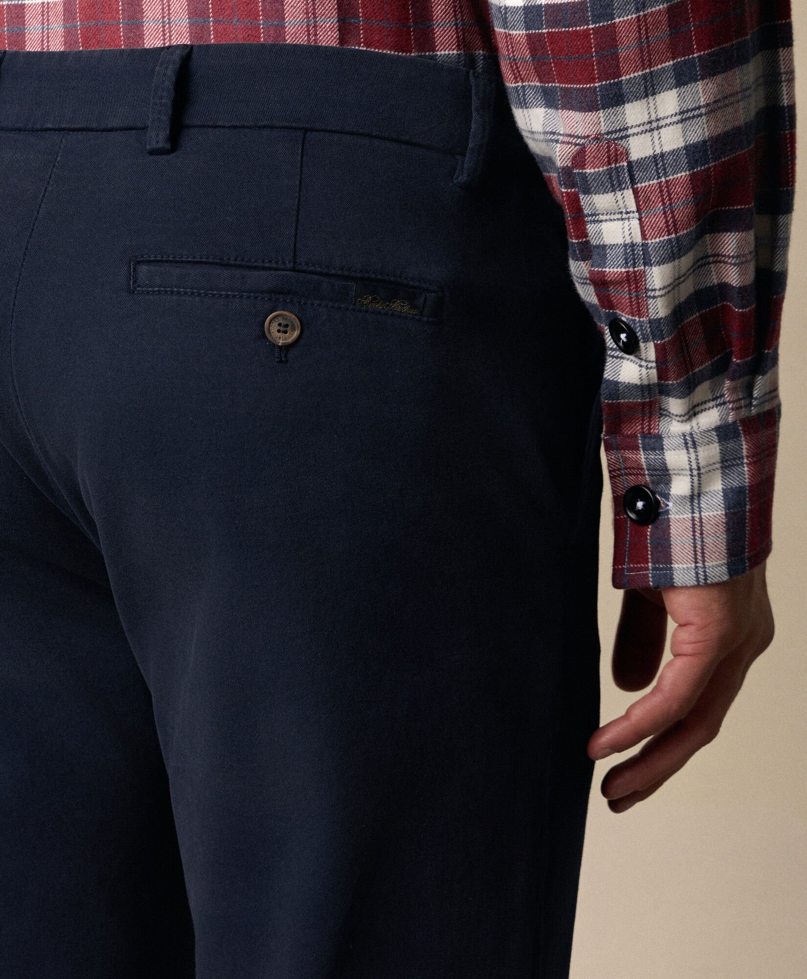 Regular Fit Microtwill Stretch Cotton Chino