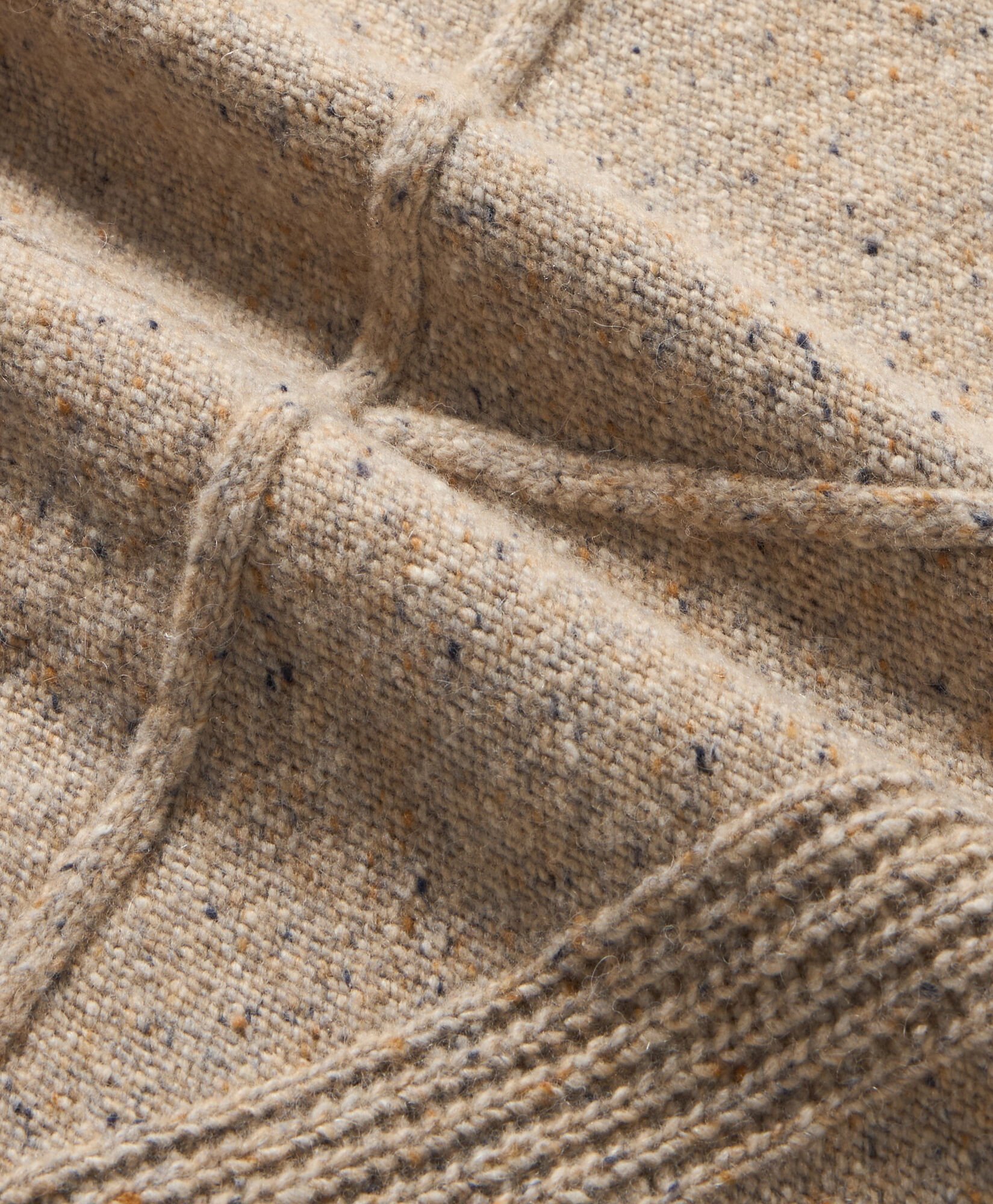 Pull Ras-du-Cou en Laine Mélangée Donegal