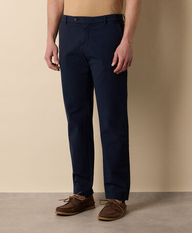 Brooks Brothers Chino Extensible avec Micro Motif Bleu Marine