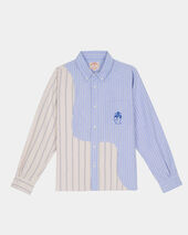 Brooks Brothers Brain Dead x Brooks Brothers California Chemise Oxford à Empiècements Bleu Clair Brooks Brothers Brain Dead x Brooks Brothers California Chemise Oxford à Empiècements Bleu Clair