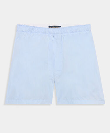 Brooks Brothers Plain Cotton Boxer Shorts Light Blue