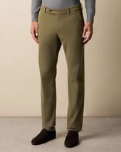Brooks Brothers Regular Fit Microtwill Stretch Cotton Chino Khaki