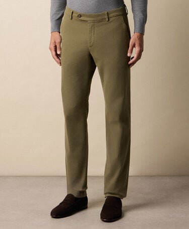 Brooks Brothers Chino en Coton Stretch Microtwill Coupe Regular Kaki