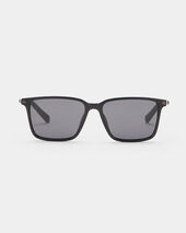 Brooks Brothers Lunettes de Soleil Rectangulaires Noires Noir