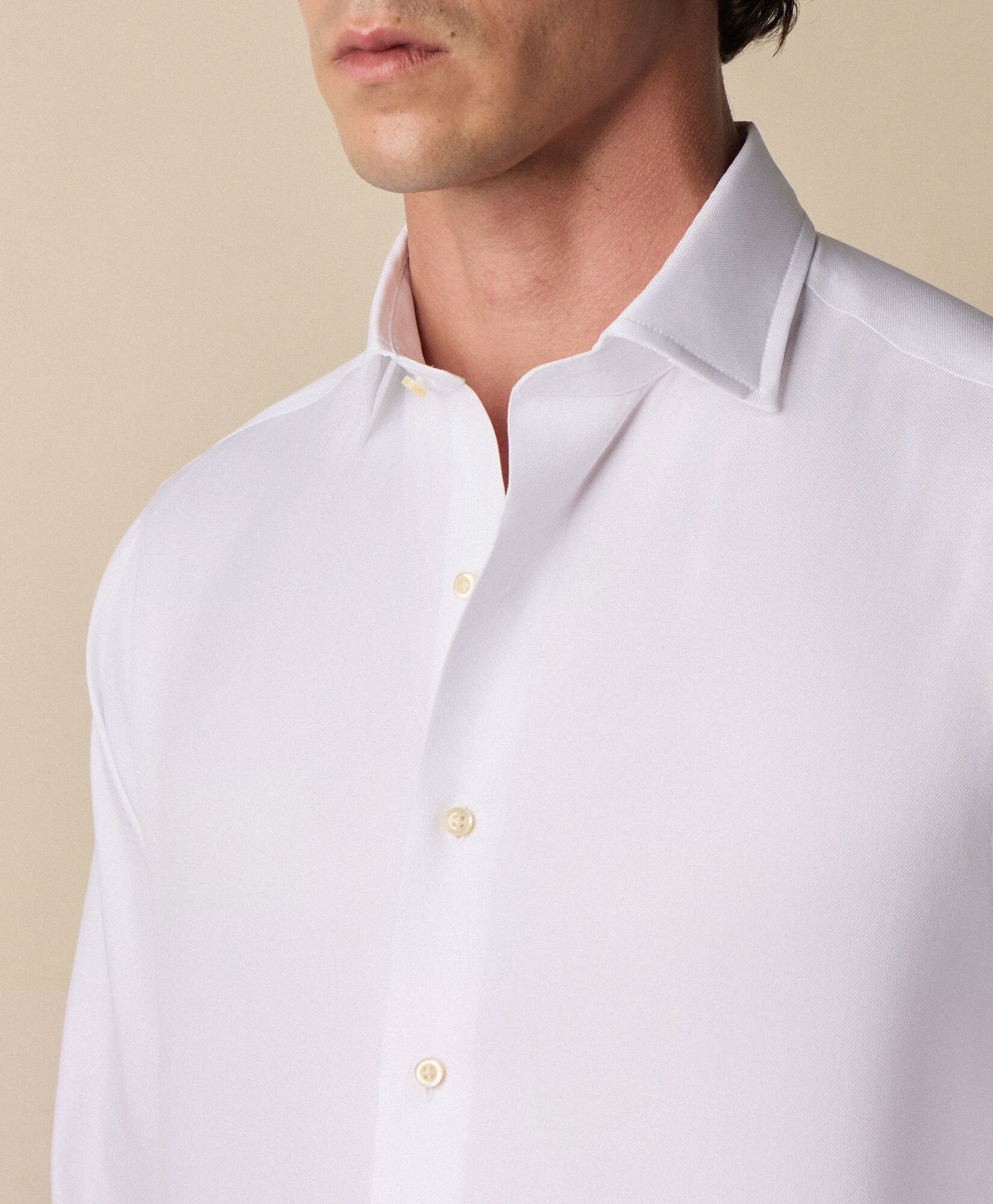 Thomas Mason Regular Fit Shirt with English Spread Collar