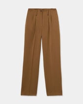 Brooks Brothers Wide-Leg Pleated Pants Camel