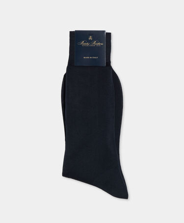 Brooks Brothers Lisle Cotton Classic Socks Navy