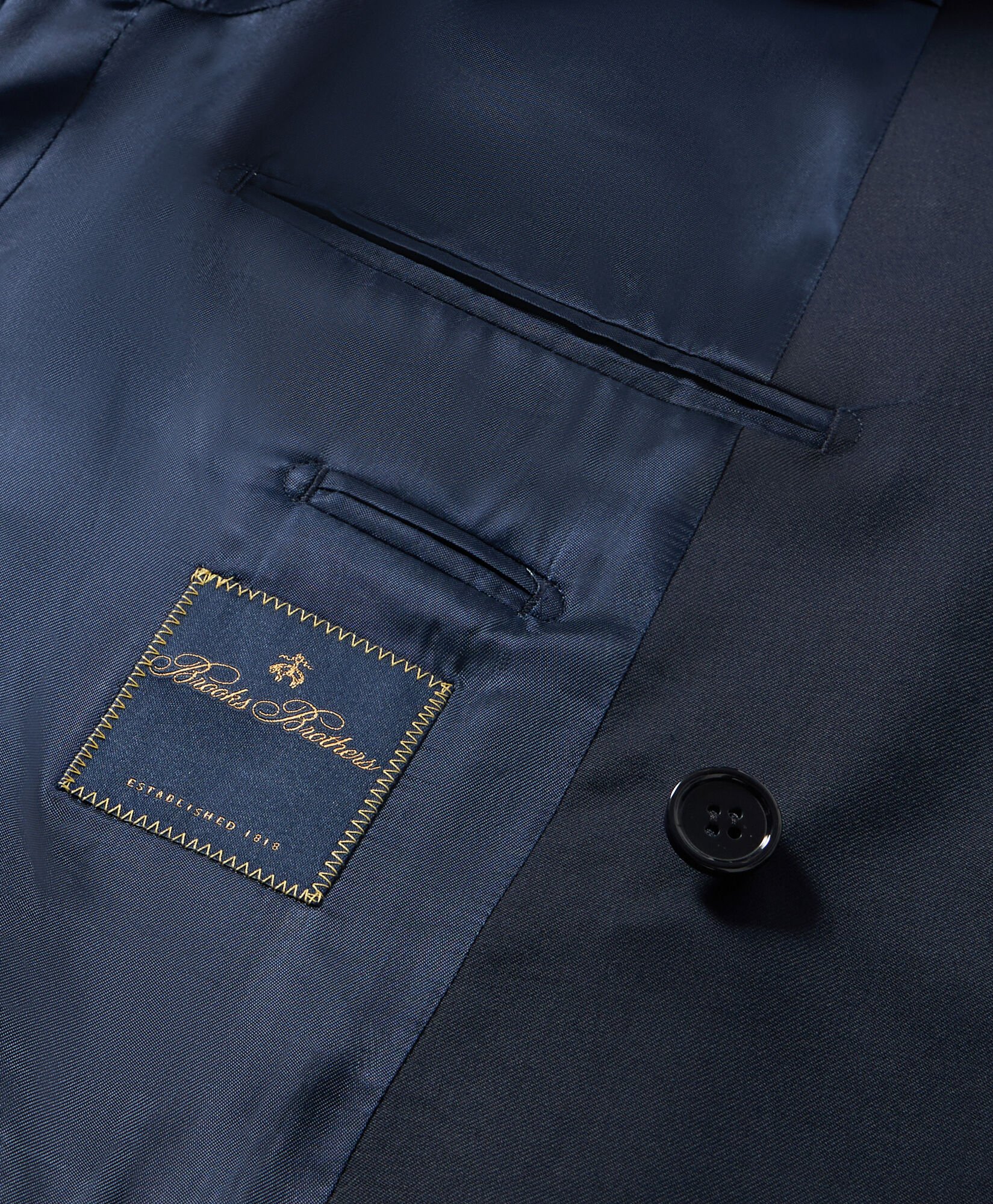 Gold Buttons Double-Breasted Virgin Wool Blazer