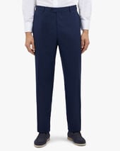Brooks Brothers Navy Stretch Virgin Wool Pants Navy