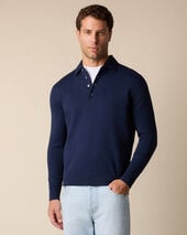 Brooks Brothers Cotton-Cashmere Polo Navy