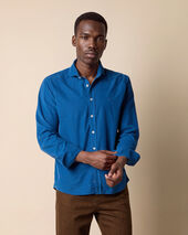 Brooks Brothers Slim Fit Shirt with Spread Collar Blue