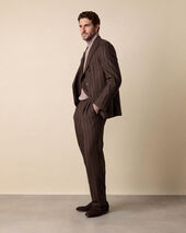 Brooks Brothers Relaxed Double Breasted Virgin Wool Suit Coffee Brooks Brothers Relaxed Double Breasted Virgin Wool Suit Coffee