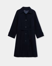 Brooks Brothers Car Coat aus Wolle mit abnehmbarer Wattierung Marineblau