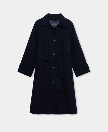 Brooks Brothers Car Coat aus Wolle mit abnehmbarer Wattierung Marineblau