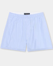 Brooks Brothers Micro Stripe Cotton Boxer Ice Blue