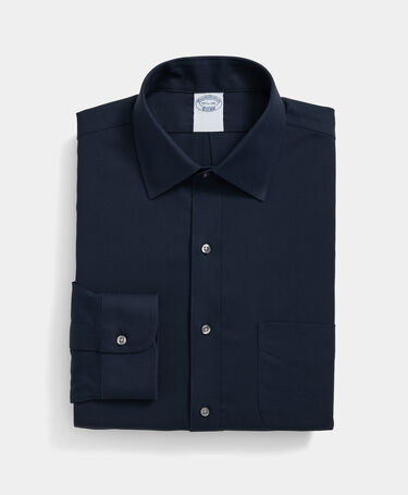 Brooks Brothers Chemise Slim Fit Non-Iron Performance avec col Ainsley Bleu Marine