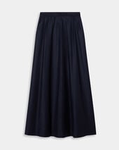 Brooks Brothers Striped Virgin Wool Skirt Navy