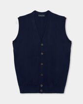 Brooks Brothers Buttoned Sweater Vest Navy