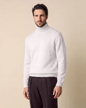 Brooks Brothers Merino Wool Turtleneck Sweater Ivory