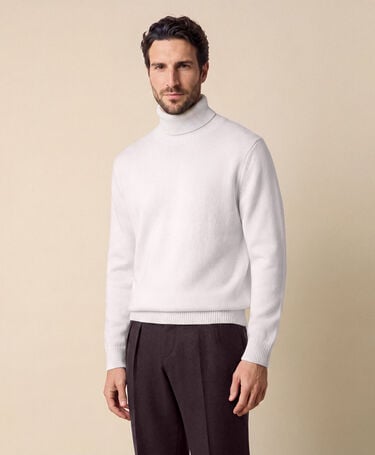 Brooks Brothers Rollkragenpullover aus Merinowolle Elfenbein