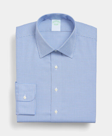 Brooks Brothers Chemise Slim Fit Non-Iron Performance avec col Ainsley Bleu