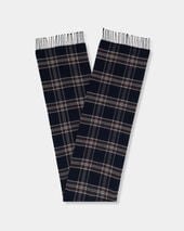 Brooks Brothers Plaid Wool Scarf Navy