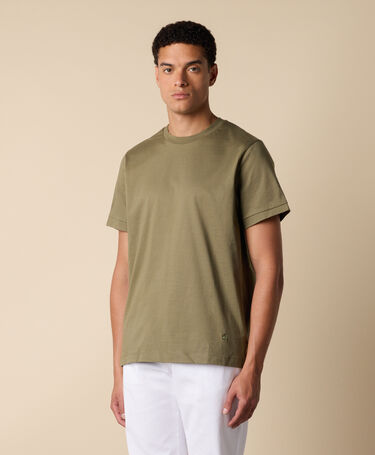 Brooks Brothers Camiseta de Algodón Oliva