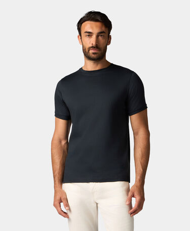 Brooks Brothers Mercerized Cotton Crewneck T-Shirt Dark Navy