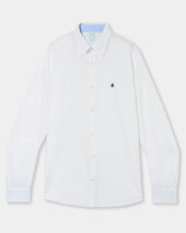 Brooks Brothers Camisa Slim Fit con Cuello Button Down Blanco Brooks Brothers Camisa Slim Fit con Cuello Button Down Blanco