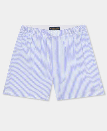 Brooks Brothers Boxer in Cotone Micro Fantasia Bianco