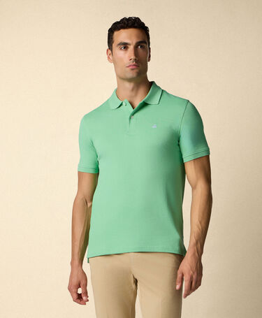 Brooks Brothers Polo z Bawełnianego Piké Jaskrawa zieleń