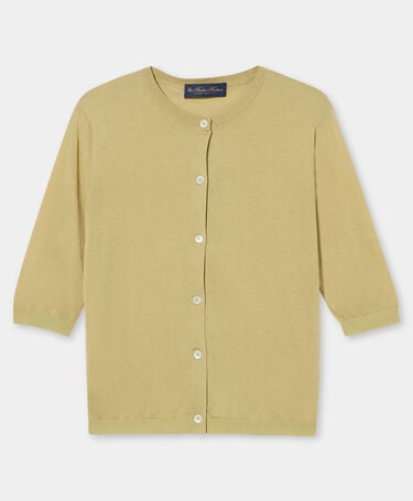 Brooks Brothers Silk Blend Cardigan Mint