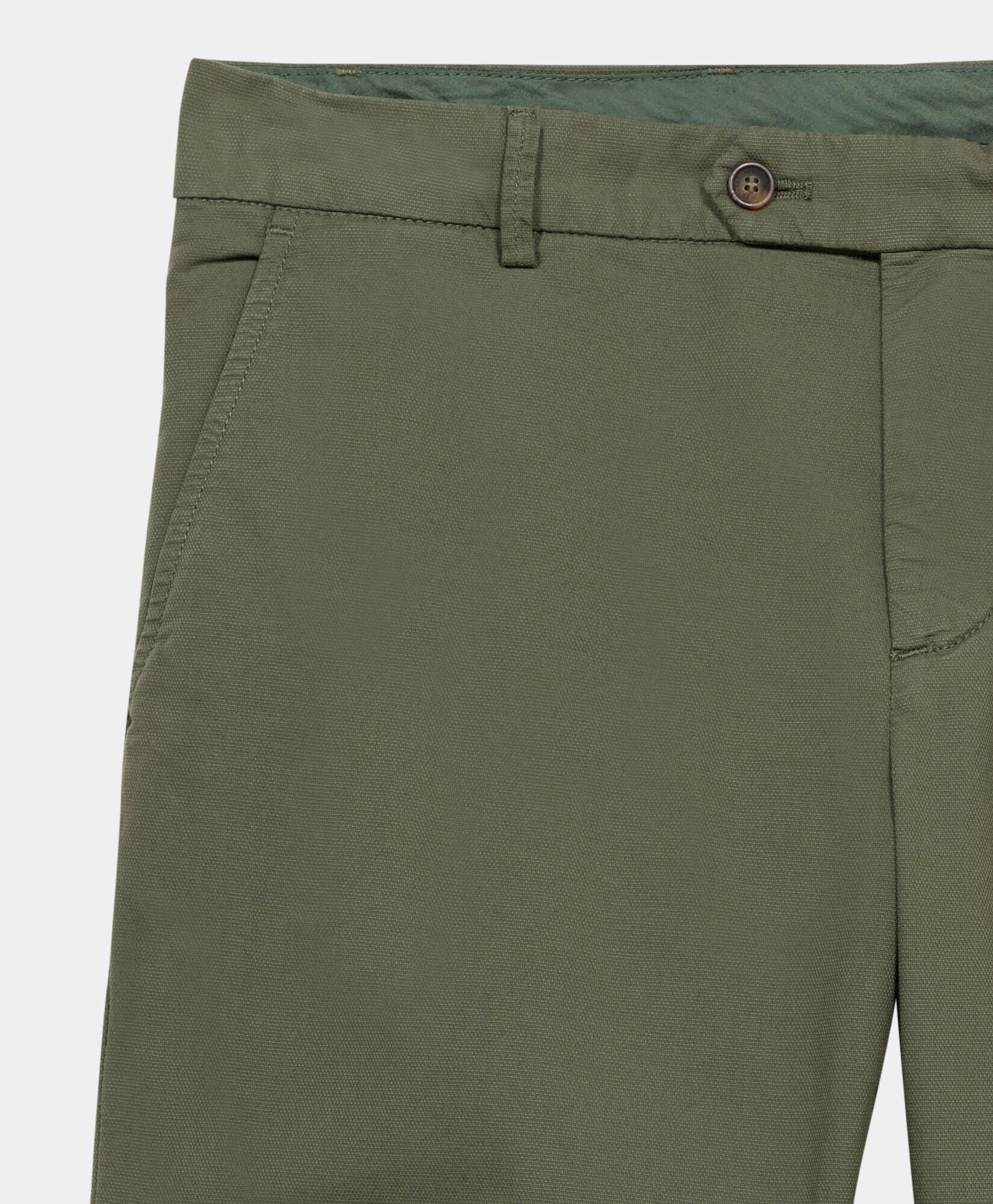 Stretch Cotton Micro-Pattern Chino