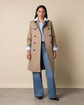 Brooks Brothers Trenchcoat aus Twill Beige