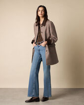 Brooks Brothers Checked Cotton Bonded Twill Coat Meteorite