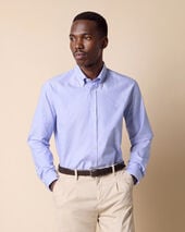 Brooks Brothers Regular Fit Oxford Shirt with Button Down Collar Sky
