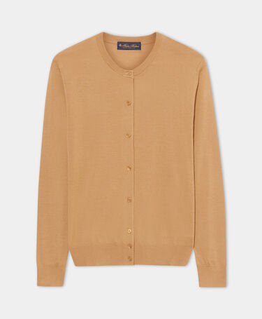 Brooks Brothers Merino Wool Cardigan Camel