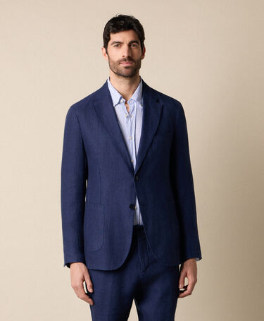 Brooks Brothers Blazer en Lin Bleu