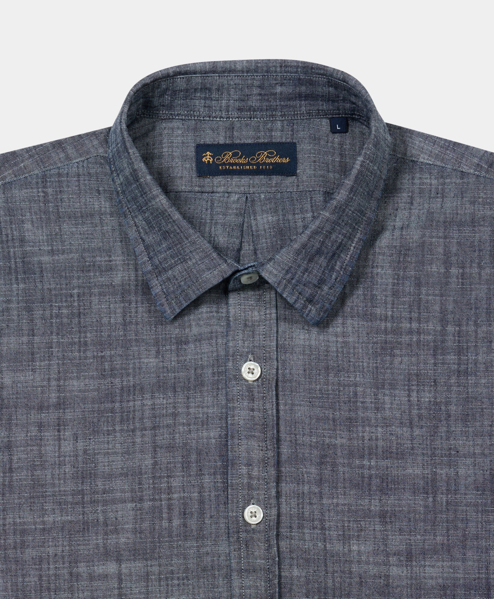 Camicia Slim Fit in Cotone con Collo Classico