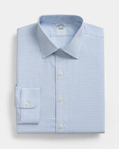 Brooks Brothers Regular Fit Non-Iron Oxford Shirt with Ainsley Collar Blue