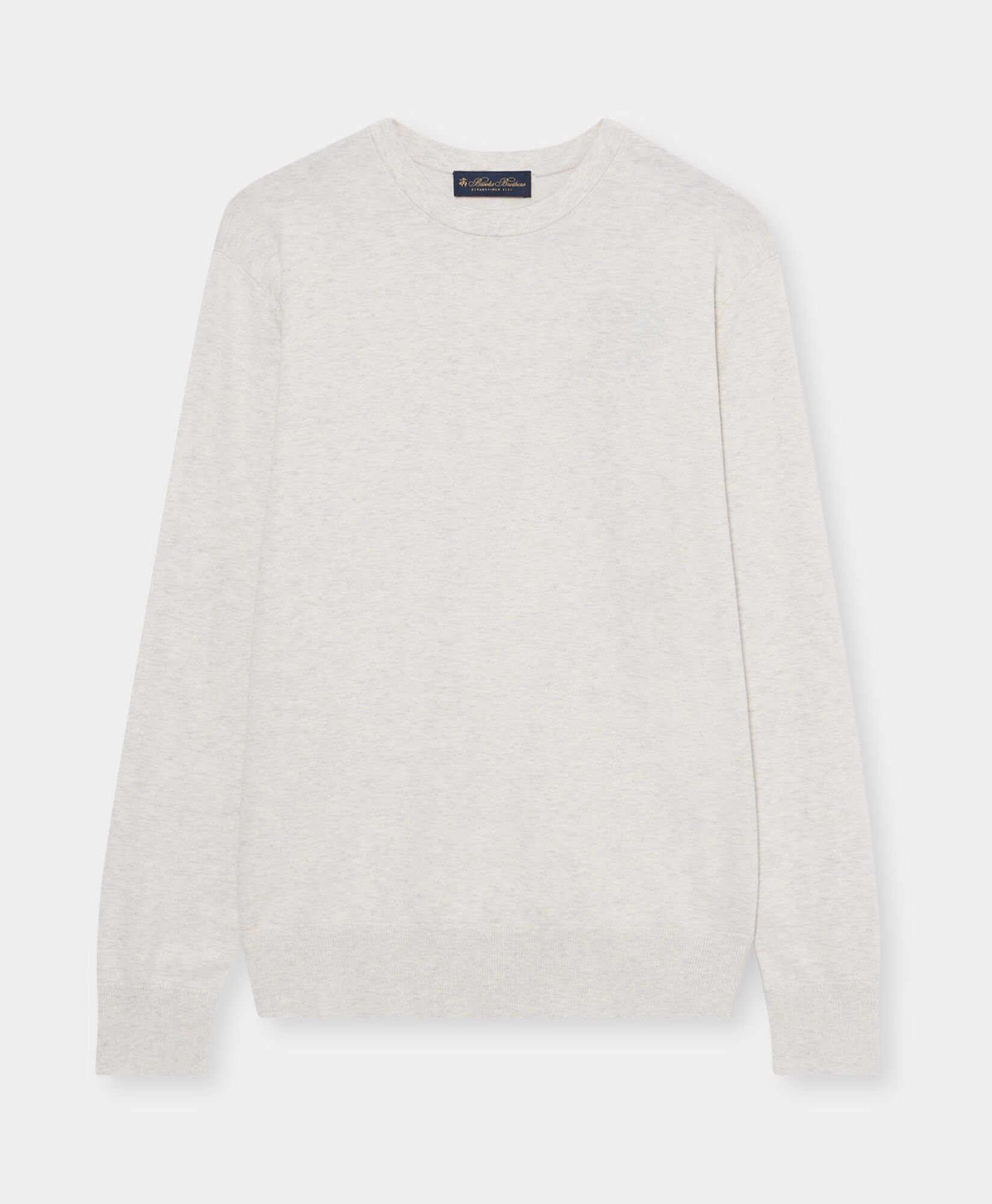 Pull à Col Rond en Coton-Cashmere