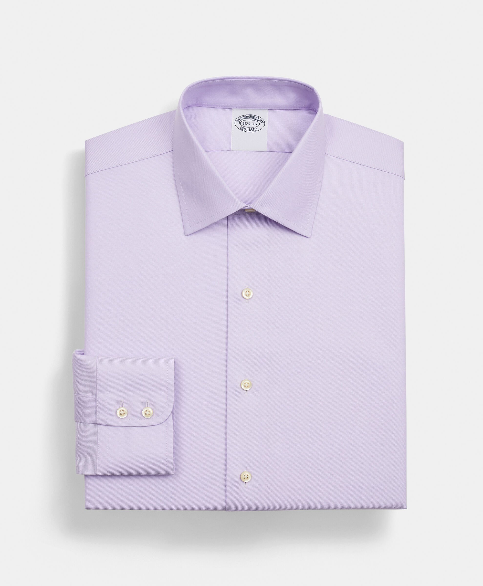 Slim Fit Non-Iron Stretch Twill Supima Shirt with Ainsley Collar