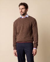 Brooks Brothers Donegal Alpaca Blend Crewneck Sweater Brown Brooks Brothers Donegal Alpaca Blend Crewneck Sweater Brown