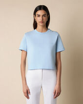 Brooks Brothers T-Shirt aus Baumwolle mit gesticktem Logo Blau