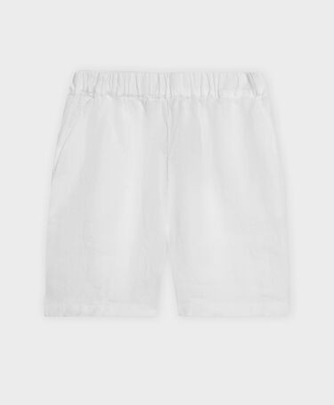 Brooks Brothers Leinen-Shorts Weiß