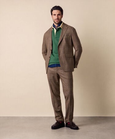Brooks Brothers Glen Plaid Suit Camel