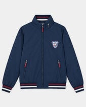 Brooks Brothers Bomber de Pongee con Escudo Azul Marino