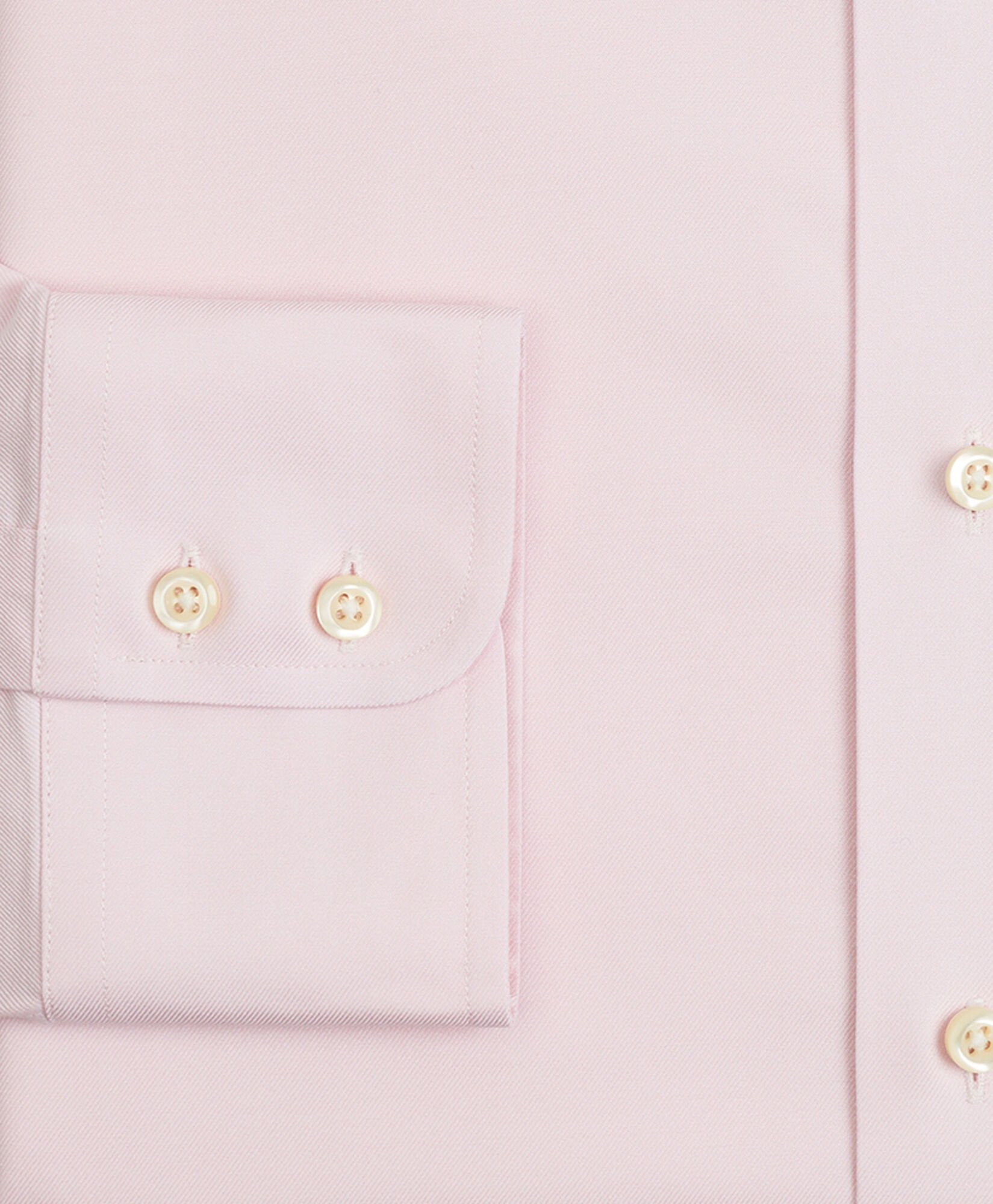 Slim Fit Stretch Supima Cotton Non-Iron Twill Dress Shirt with Button-Down Collar