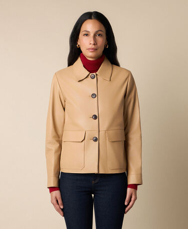 Brooks Brothers Giacca Camicia in Pelle Naturale